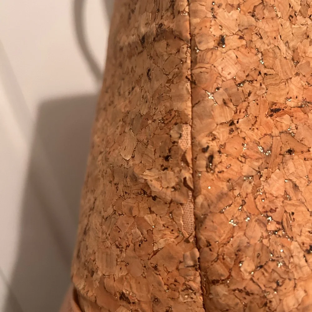 Tan Cork Tote Bag & Matching Wallet - Picture 5 of 7
